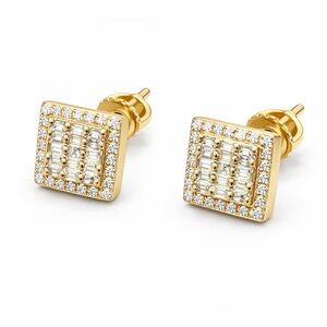 Elegant Square Stud Earrings